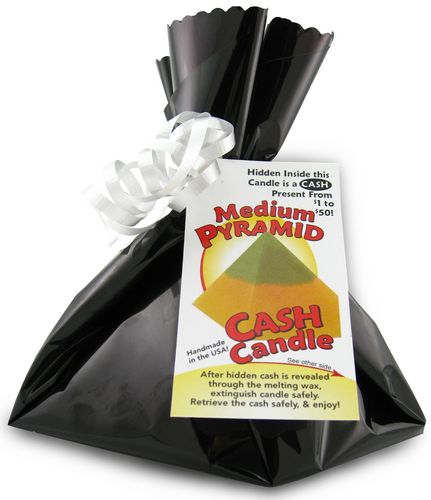 Medium Pyramid - Cash Candle (Medium Pyramid Money Candle)